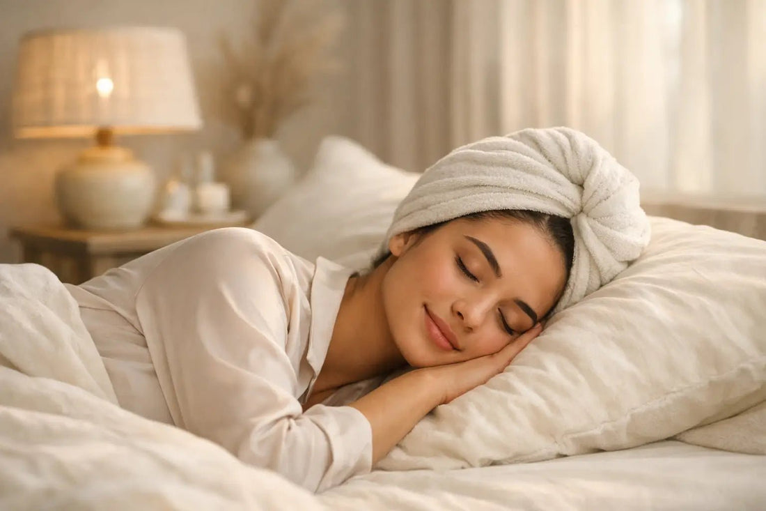 How to Wrap Damp Hair Overnight for Soft Waves - Ulviero