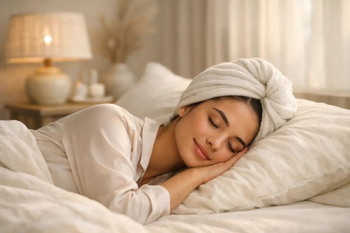 How to Wrap Damp Hair Overnight for Soft Waves - Ulviero